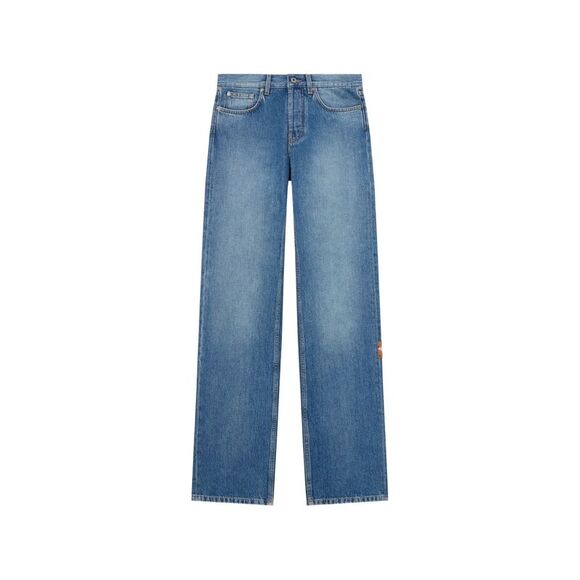 Off-White Blue Denim - Straight-Leg Jeans Women